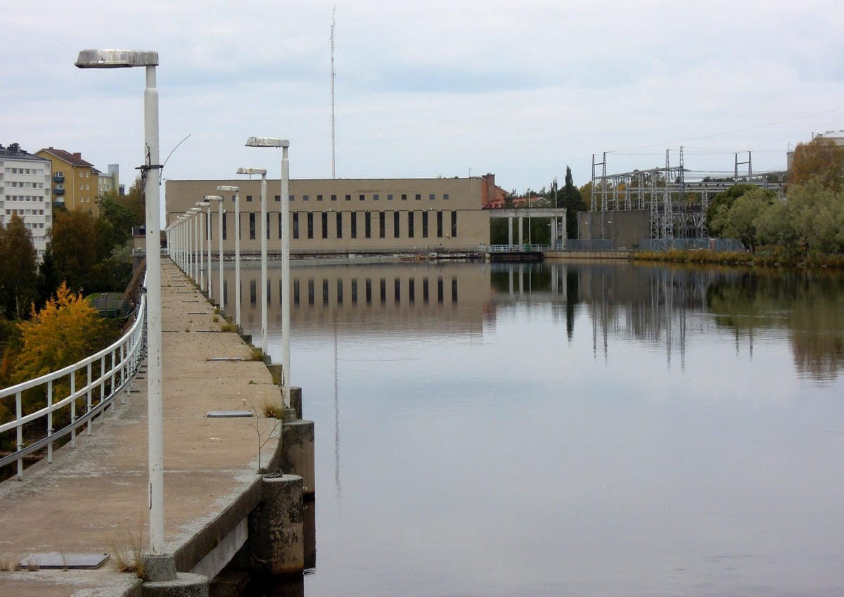 Merikosken vanha voimalaitos Oulussa 18. syyskuuta 2021. LEHTIKUVA / Ritva Siltalahti