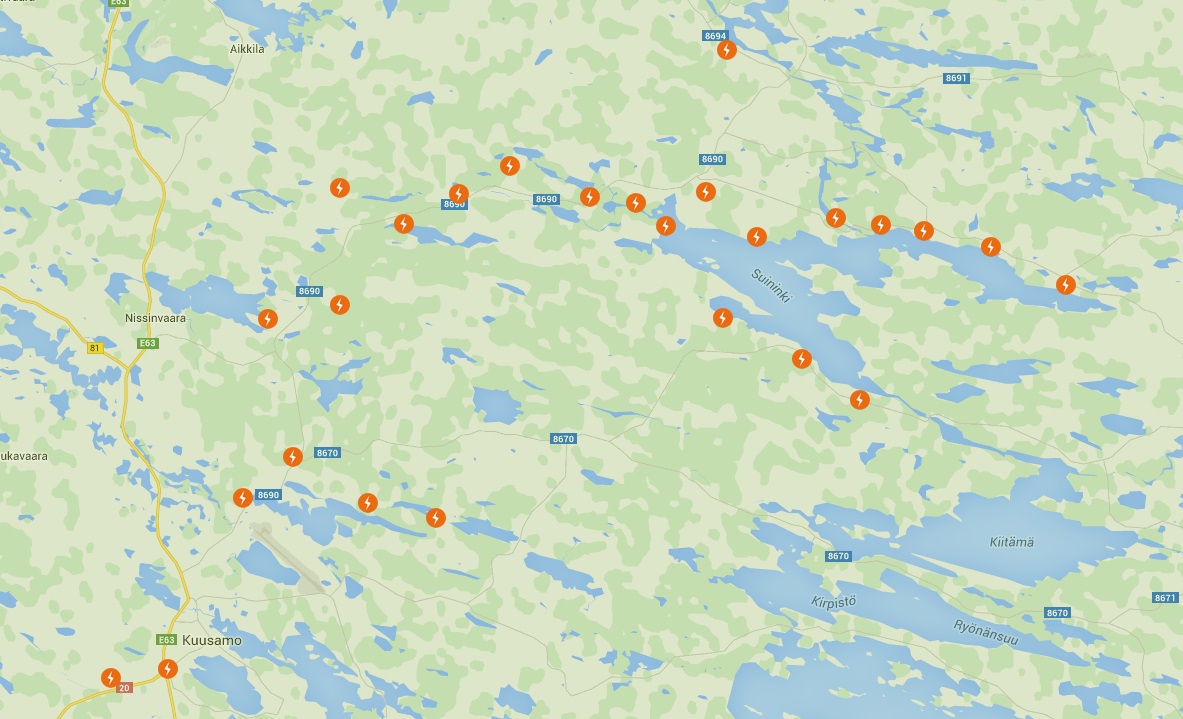 Raju myrsky jyllää Koillismaalla – sähköt poikki tuhansilta