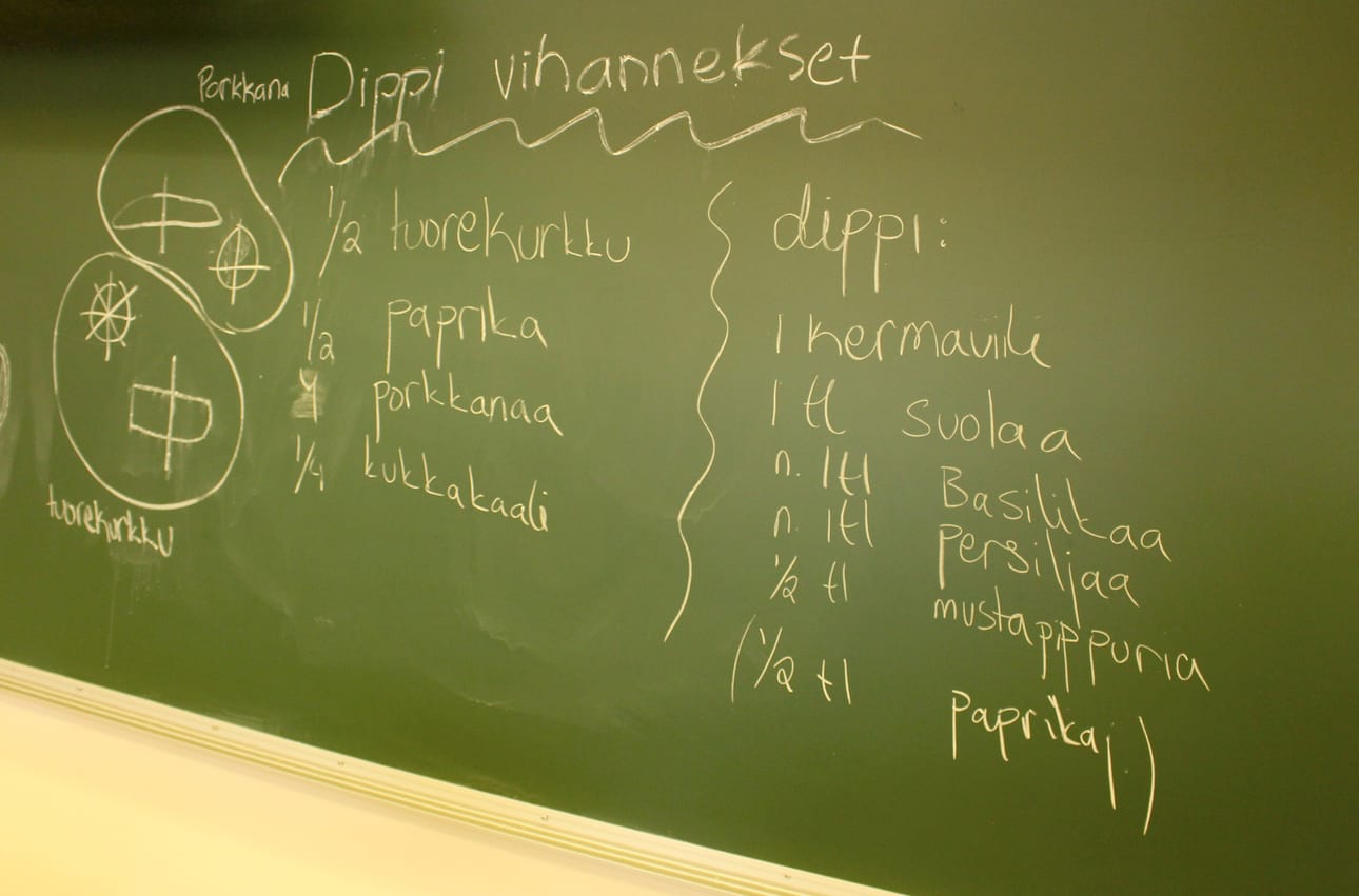 Dippi kasvisten ohje.