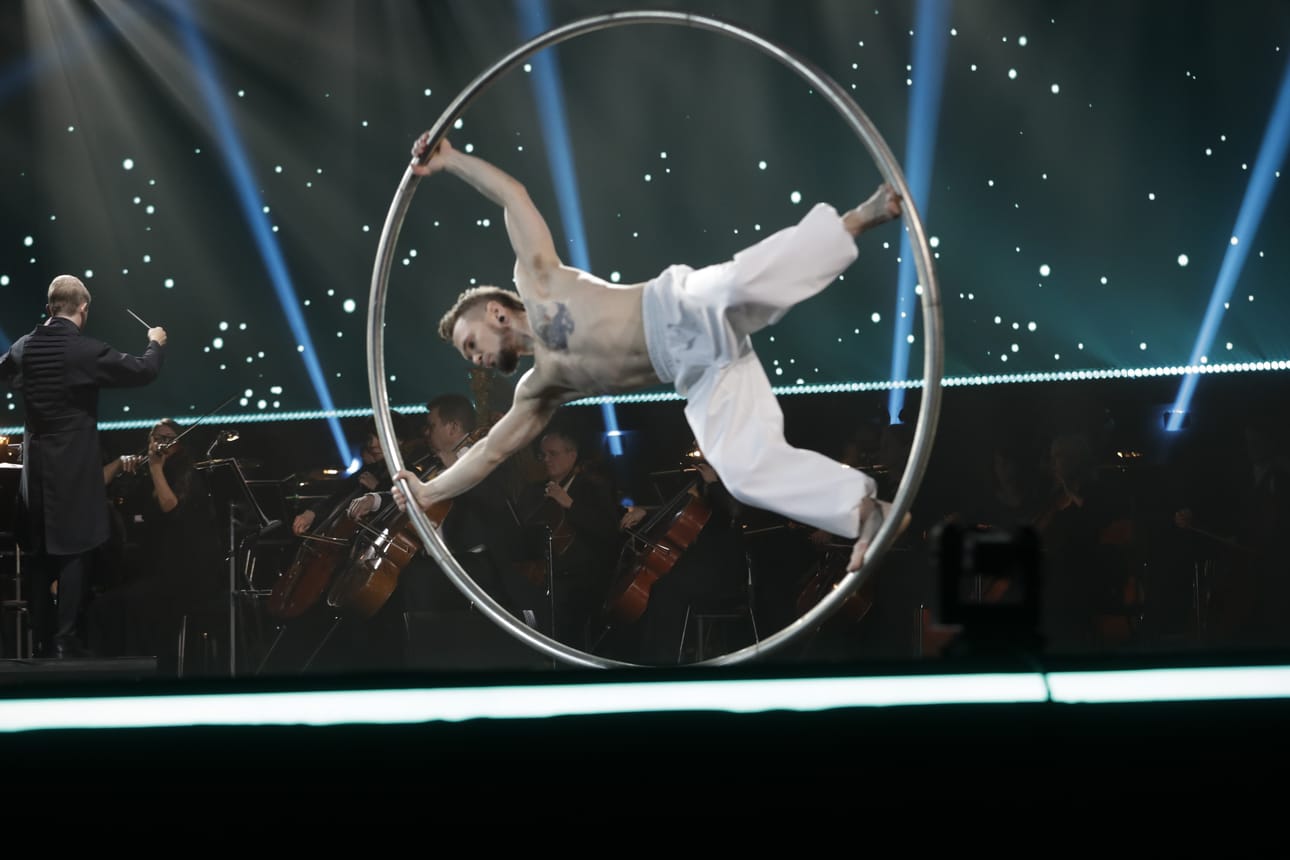 Juhlassa nähtiin huimia esityksiä.