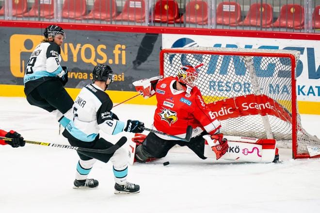Rasmus Reijola torjui 21 lahtelaislaukausta. KUVA: SAMPPA TOIVONEN