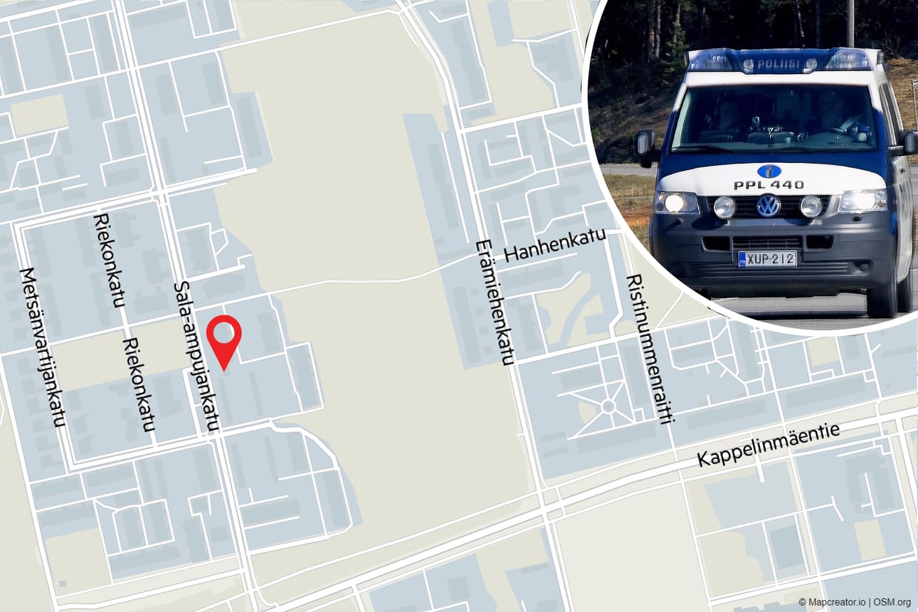Poliisi tutkii tapausta ja pyytää mahdollisia havaintoja tai vihjeitä alueella liikkuneista henkilöistä.