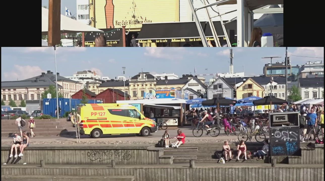 Hellettä Oulun torilla