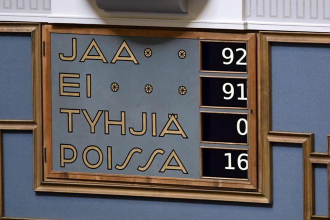 Näin siinä sitten kävi. Vaasan keskussairaalan laajan päivystyksen kohtalo siirtyy seuraavalle hallituskaudelle. LEHTIKUVA / HEIKKI SAUKKOMAA