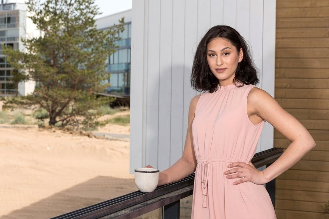 Miss Hiekkasärkät 2018 Nadja Ibrahimi oli sekä juryn että yleisön suosikki. Hän sai 54 prosenttia annetuista 439 äänestä. Kuva Markku Hyttinen