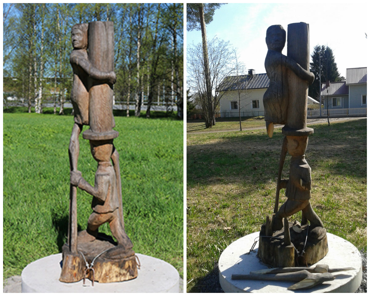 Parisuhde-tango on toinen rikkoutuneista teoksista.