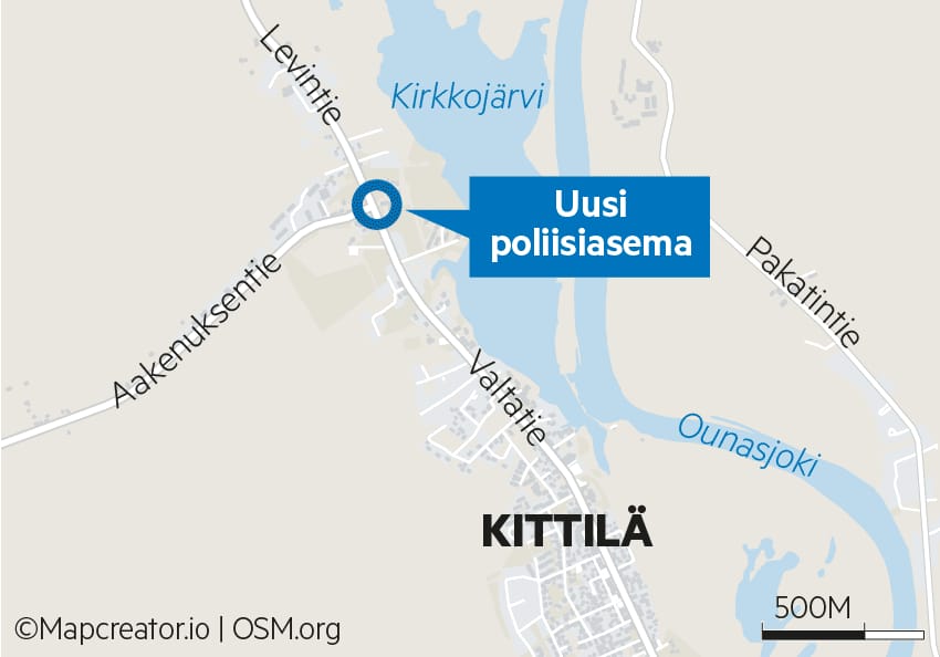 Kiertoliittymä on tulossa samaan liittymään, mihin rakennetaan parhaillaan uutta poliisiasemaa.