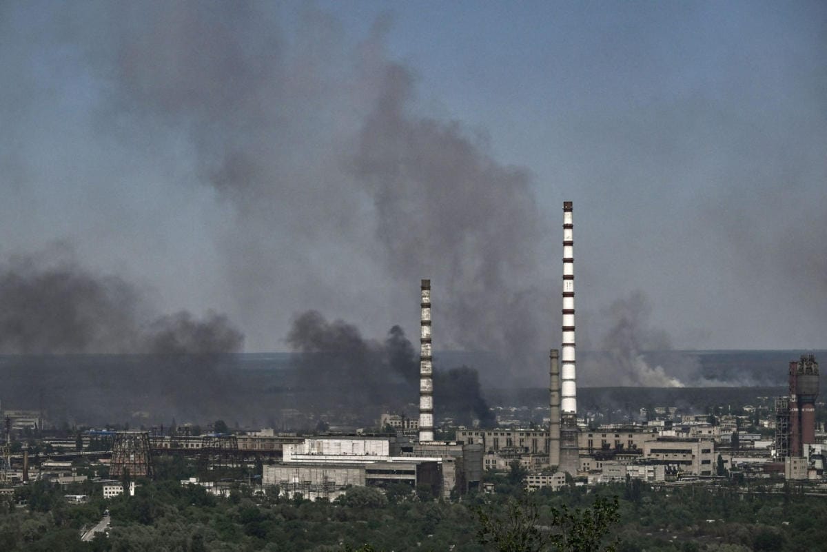 Sjevjerodonetskissa on käyty viime päivinä kiivaita taisteluja. Lehtikuva/AFP