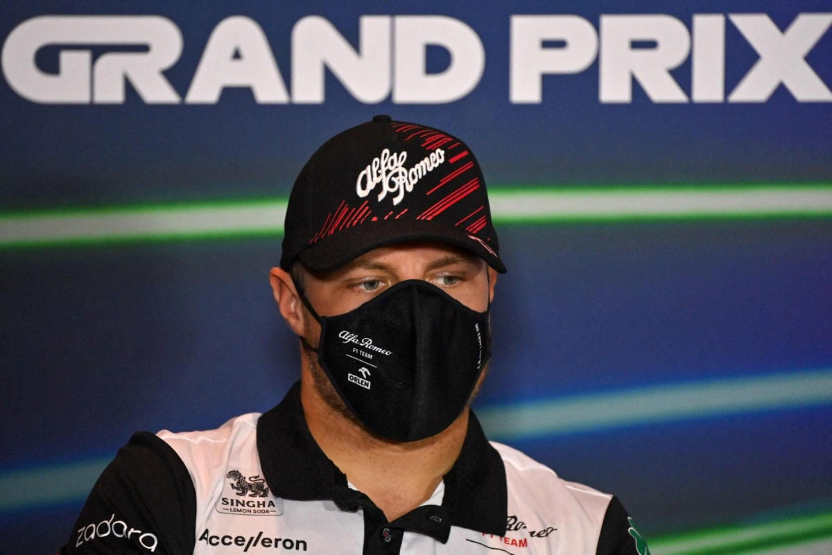 Alfa Romeon Valtteri Bottas sijoittui viidenneksi Saudi-Arabian gp:n kolmansissa harjoituksissa. LEHTIKUVA/AFP