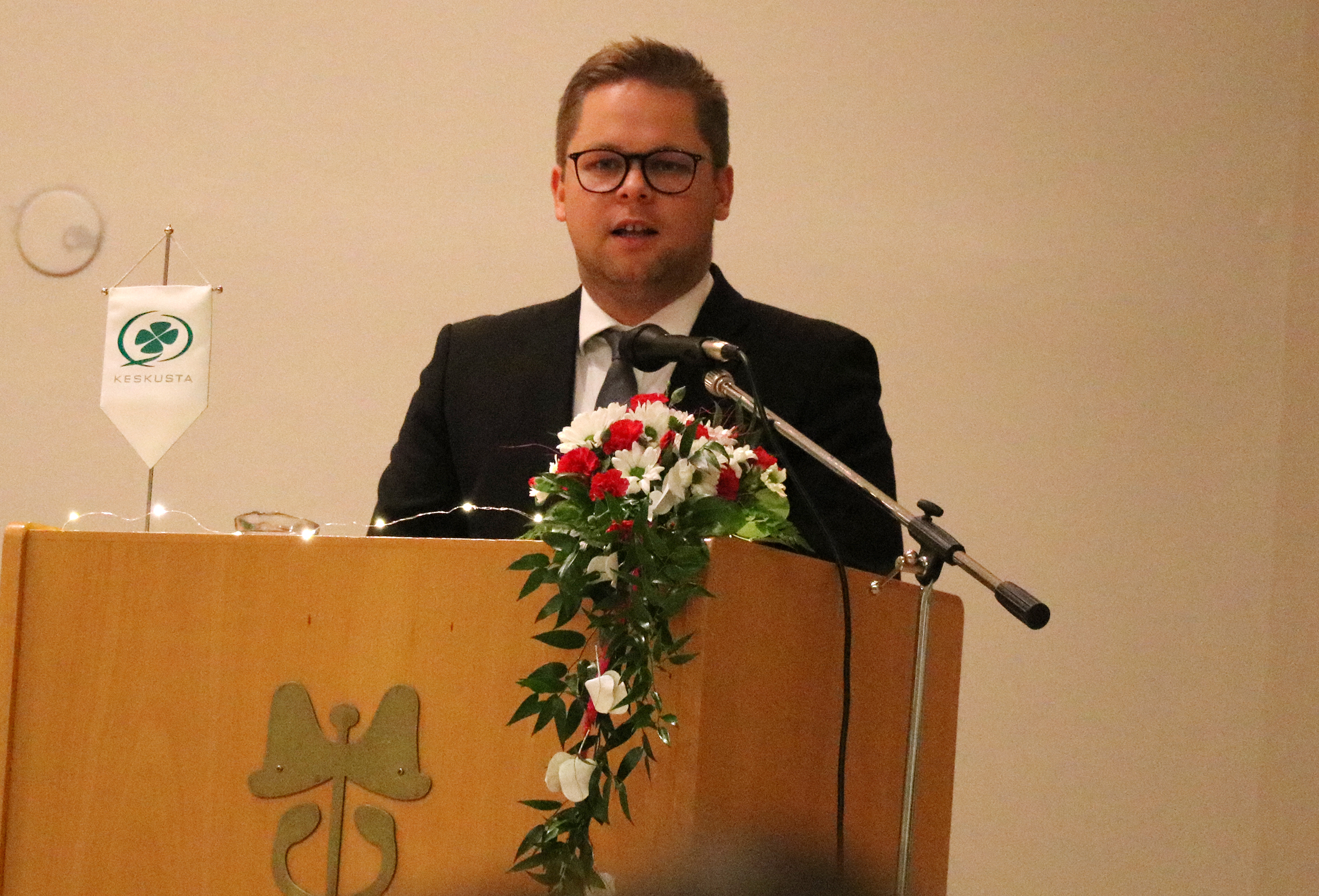 Keskustan Pohjois-Pohjanmaan piirin puheenjohtaja Jussi Ylitalo.