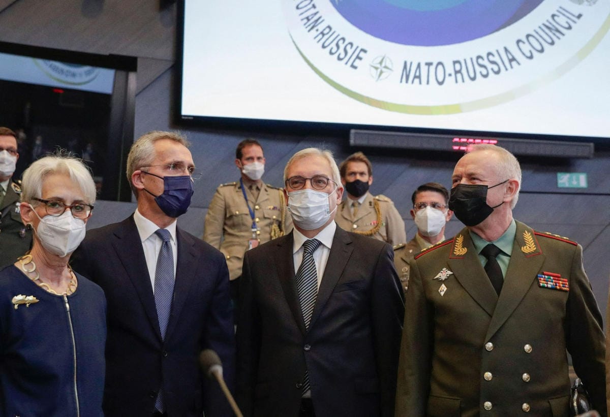 Nato ja Venäjä kokoustavat Naton päämajassa Brysselissä. LEHTIKUVA/AFP