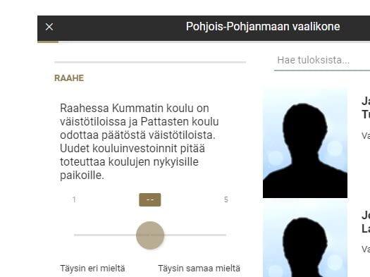 Noin puolet Raahen seutukunnan ehdokkaista on tähän mennessä käynyt vastaamassa kuntavaalikoneeseen. Vaalikone löytyy Raahen Seudun verkosta www.raahenseutu.fi.