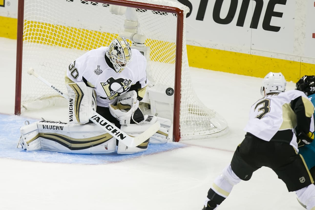 Pittsburgh Penguinsin maalivahti Matt Murray on pelannut vahvasti finaalisarjassa.