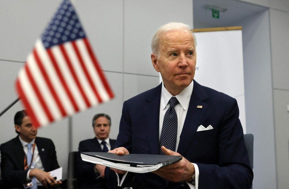Yhdysvaltain presidentti Joe Biden osallistui Brysselissä myös G7-huippukokoukseen. LEHTIKUVA / AFP