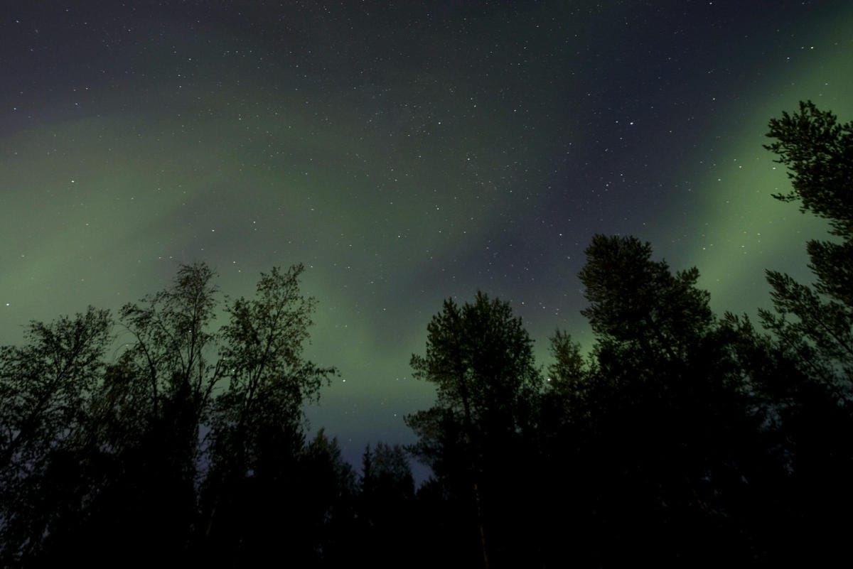 Revontulien todennäköisyys on hieman koholla myös Suomen etelä- ja keskiosissa. LEHTIKUVA / Vesa Moilanen