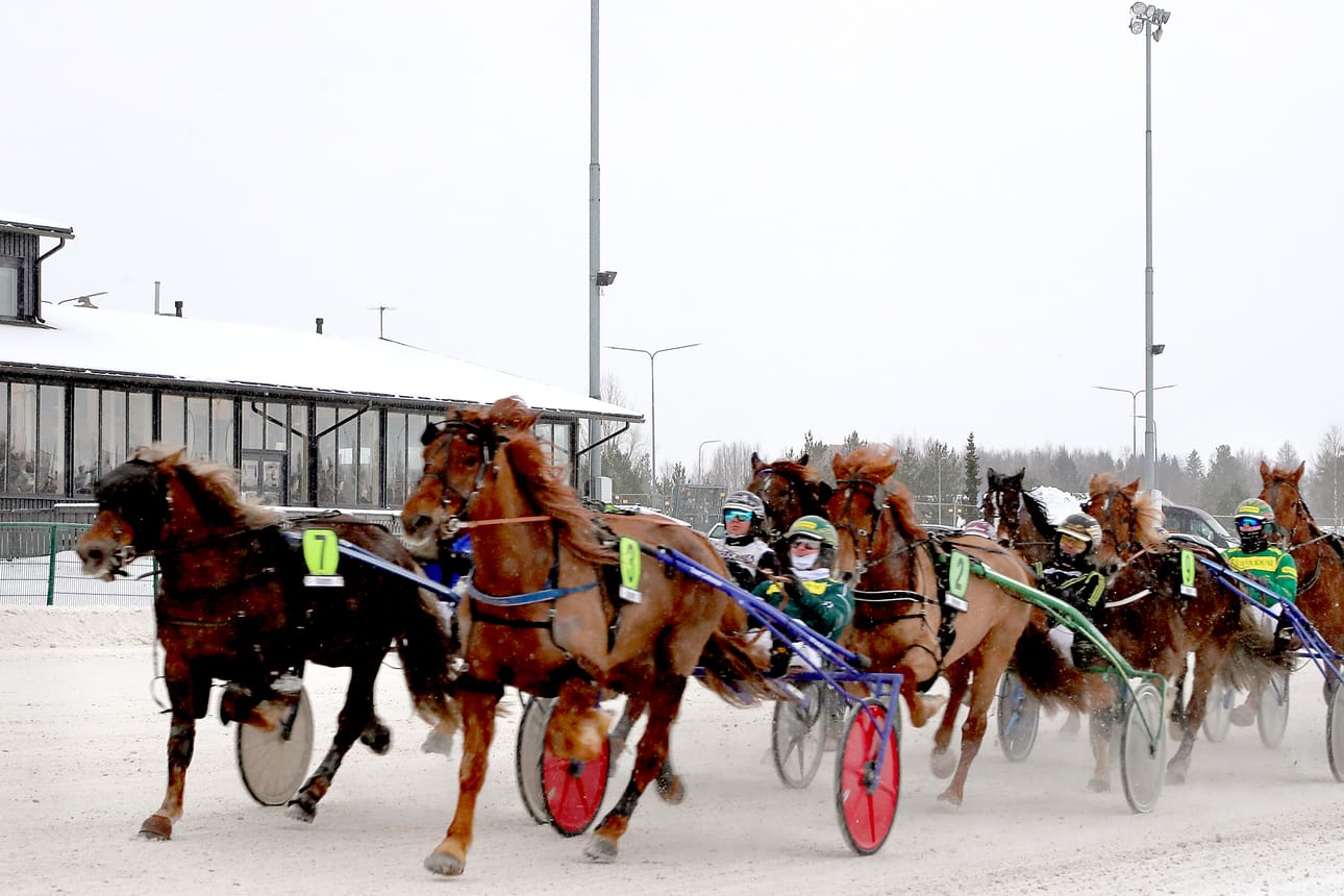Rallan Ruhtinas otti Hannu Torvisen ohjastamana heti lähdössä kärkipaikan, eikä siitä luopunut.