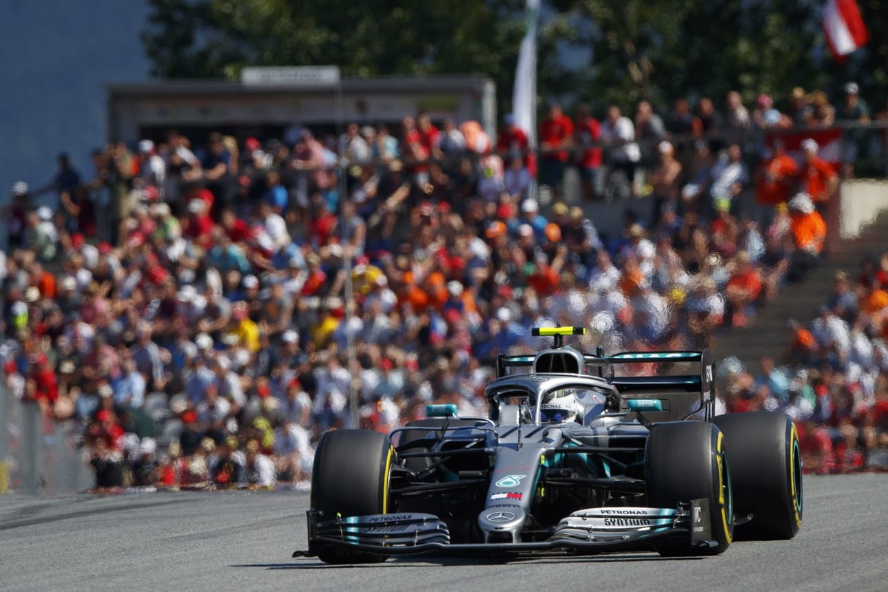 Valtteri Bottas oli niukasti kolmas ennen Sebastian Vetteliä.