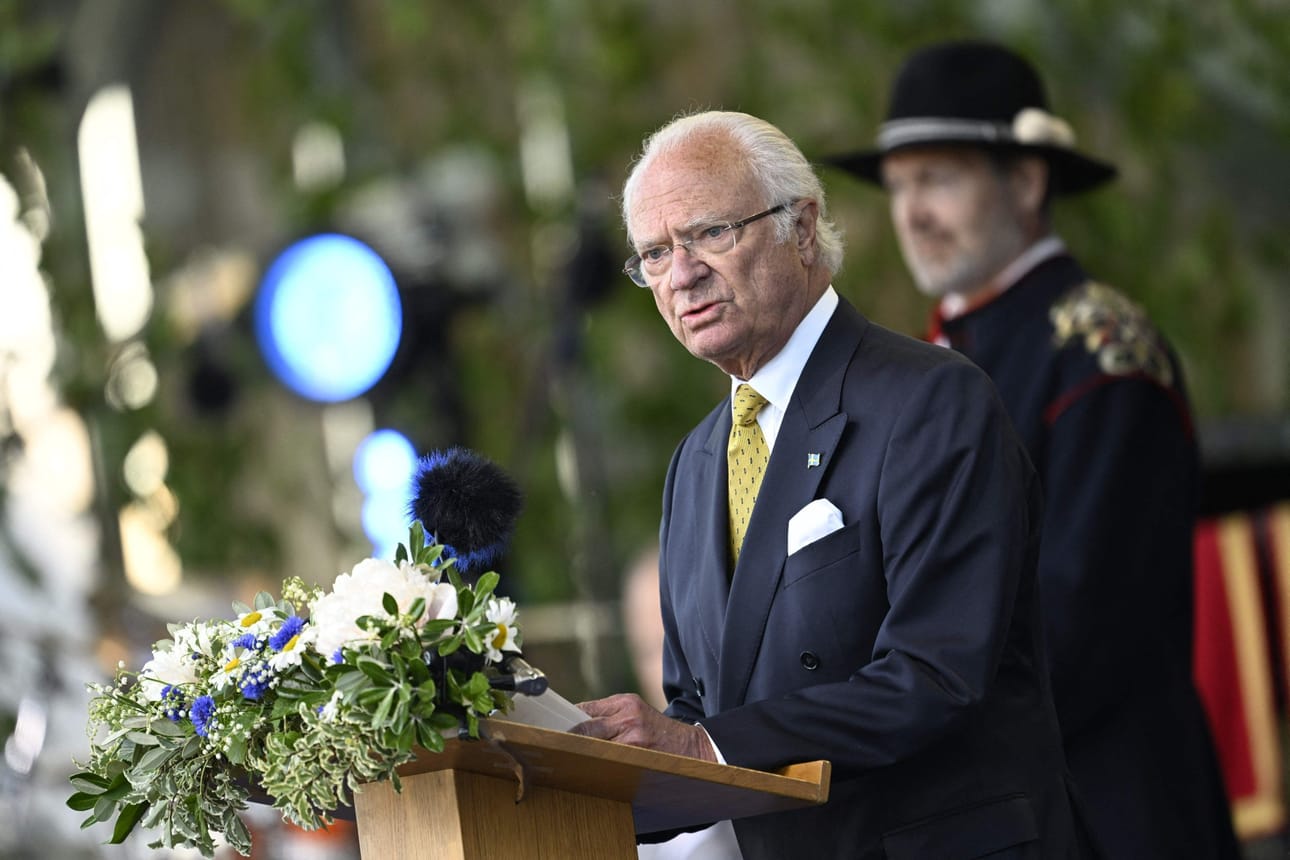 Kaarle Kustaa on ollut ensi perjantaina vallassa päivälleen 50 vuotta. LEHTIKUVA/AFP