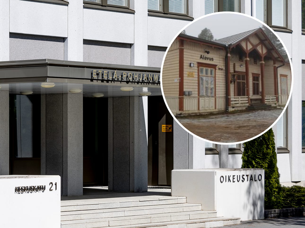 Riitaisat miehet tapasivat Alavuden rautatieasemalla marraskuussa 2023.
