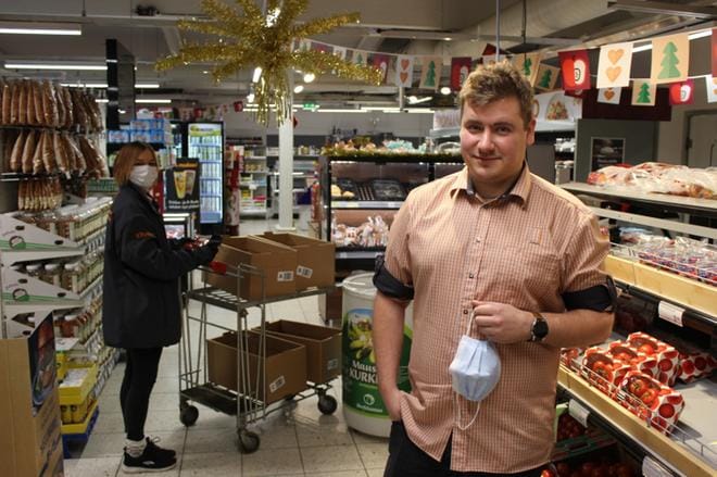 Joakim Ollila aloitti Lapväärtin K-marketissa vuoden 2021 alussa.