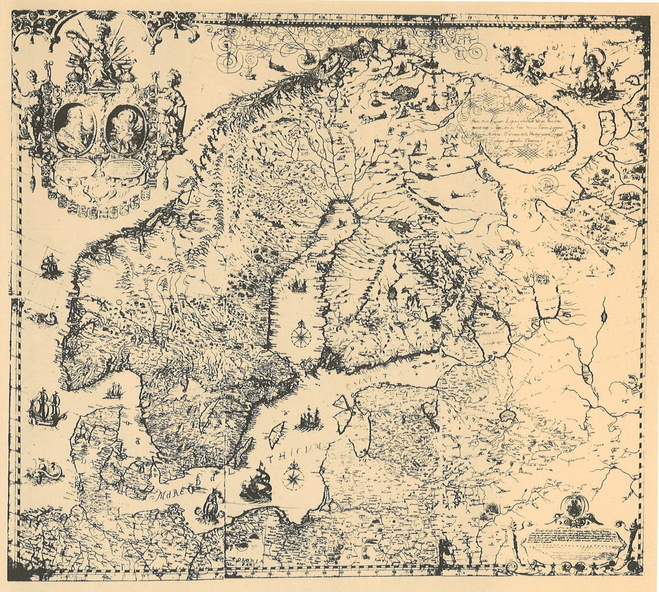 Ruotsalaisen kartografin Anders Buren 1626 laatima karttakirja ”Pohjoismaiden kuvaus”, johon sisältyy ensimmäinen tarkkoihin mittaus- ja havaintotuloksiin perustuva kartta Skandinaviasta ja sitä ympäröivästä alueesta huolellista karttapiirrosta täydentävine sanallisine selityksineen.