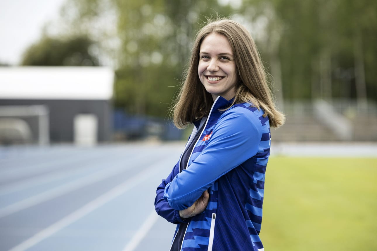 Tällä hetkellä Lotta Kemppinen on naisten 100 metrin kaikkien aikojen suomalaistilastossa kolmantena. LEHTIKUVA / Roni Rekomaa