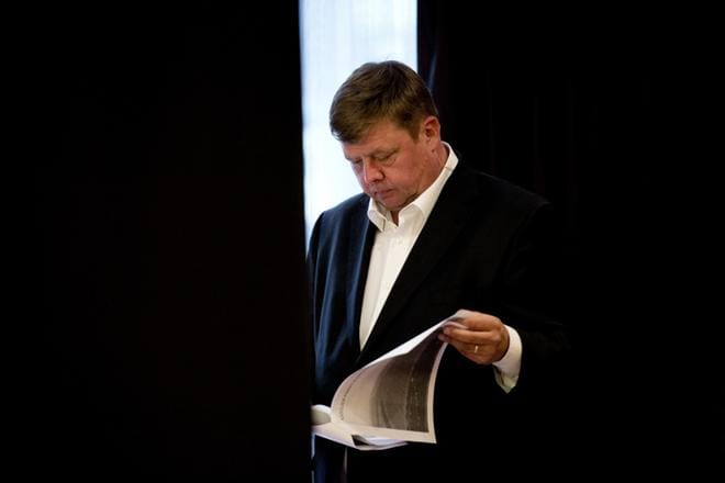 Talvivaaran pörssiyhtiön toimitusjohtajana toiminut Pekka Perä tuomittiin käräjäoikeudessa ehdolliseen vankeuteen tiedottamisrikoksista. Jutun puinti jatkuu maanantaina Helsingin hovioikeudessa. Arkistokuva: Joel Maisalmi