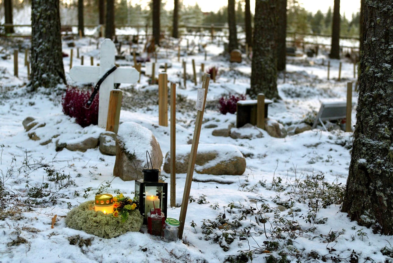 Pieneläinten hautausmaalle eläimiään hautaaville suositellaan, ettei haudoille laitettaisi ristejä.