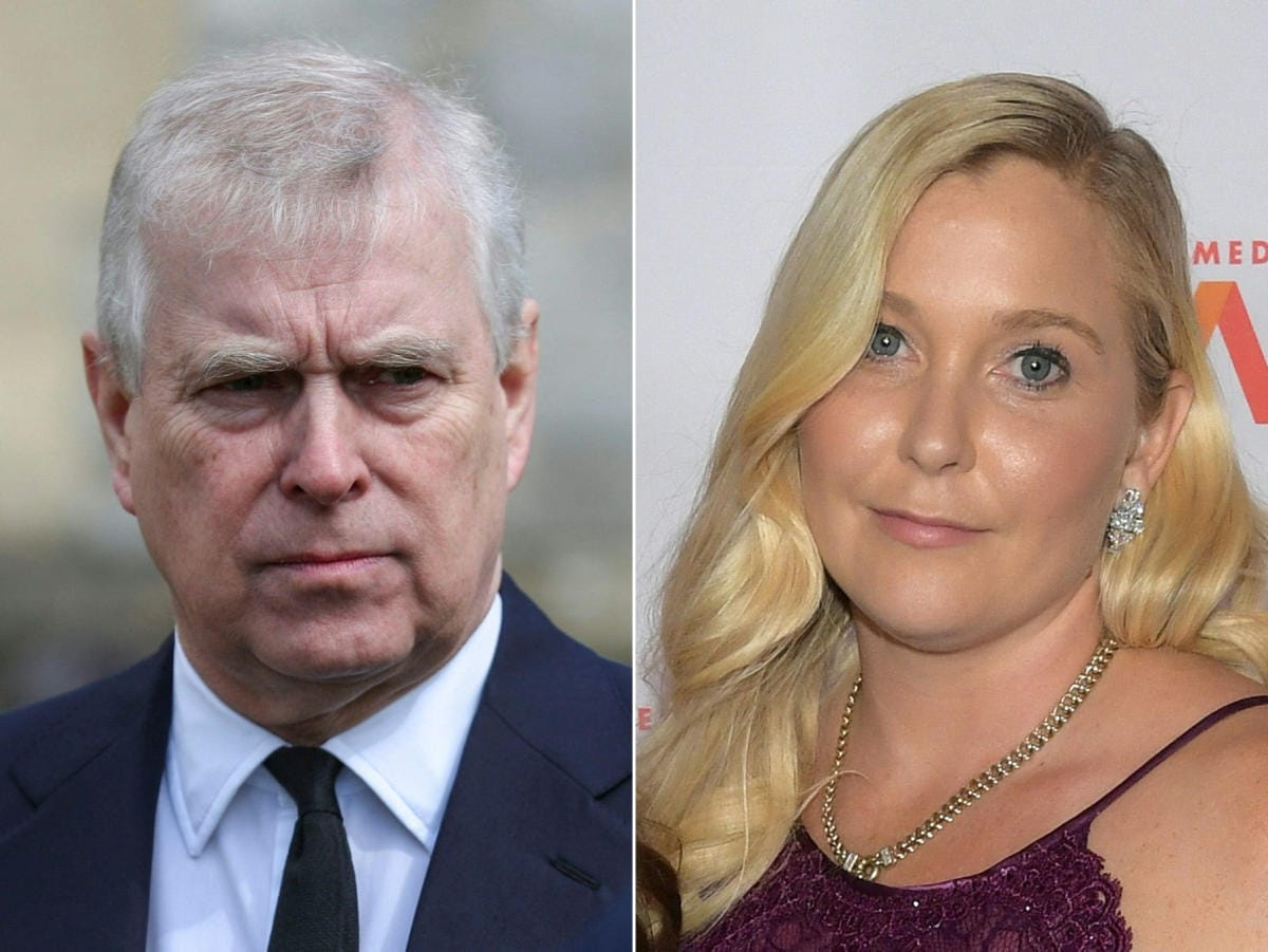 Virginia Giuffren syytösten mukaan prinssi Andrew käytti häntä seksuaalisesti hyväkseen vuonna 2001. LEHTIKUVA/AFP