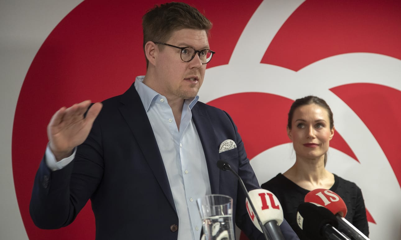 Antti Lindtman seurasi Sanna Marinia sdp:n puheenjohtajana.