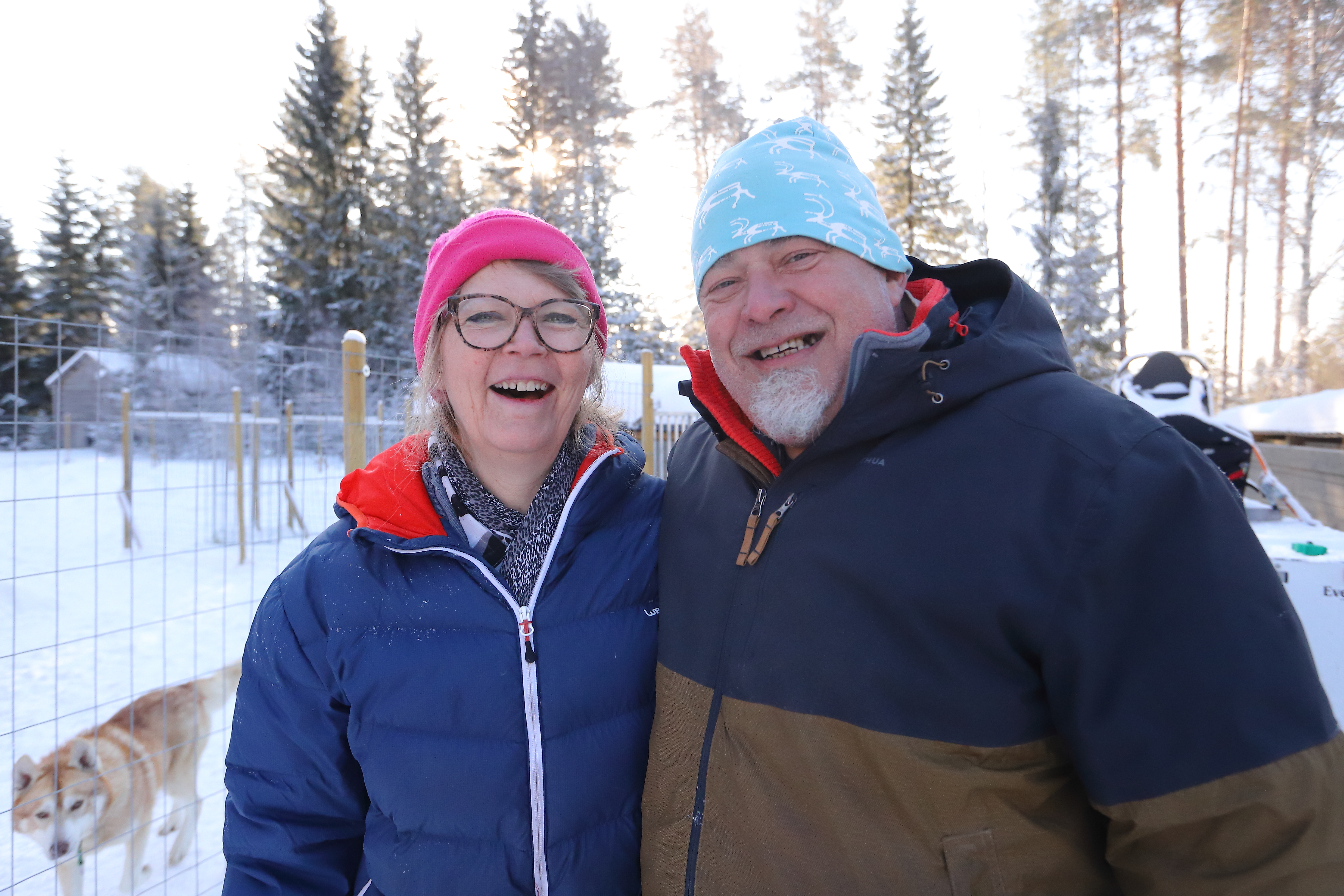 Maritta Oja ja Pascal Simon löysivät unelmiensa tilan Pyhäjoen Pirttikoskelta ja perustivat huskyfarmin