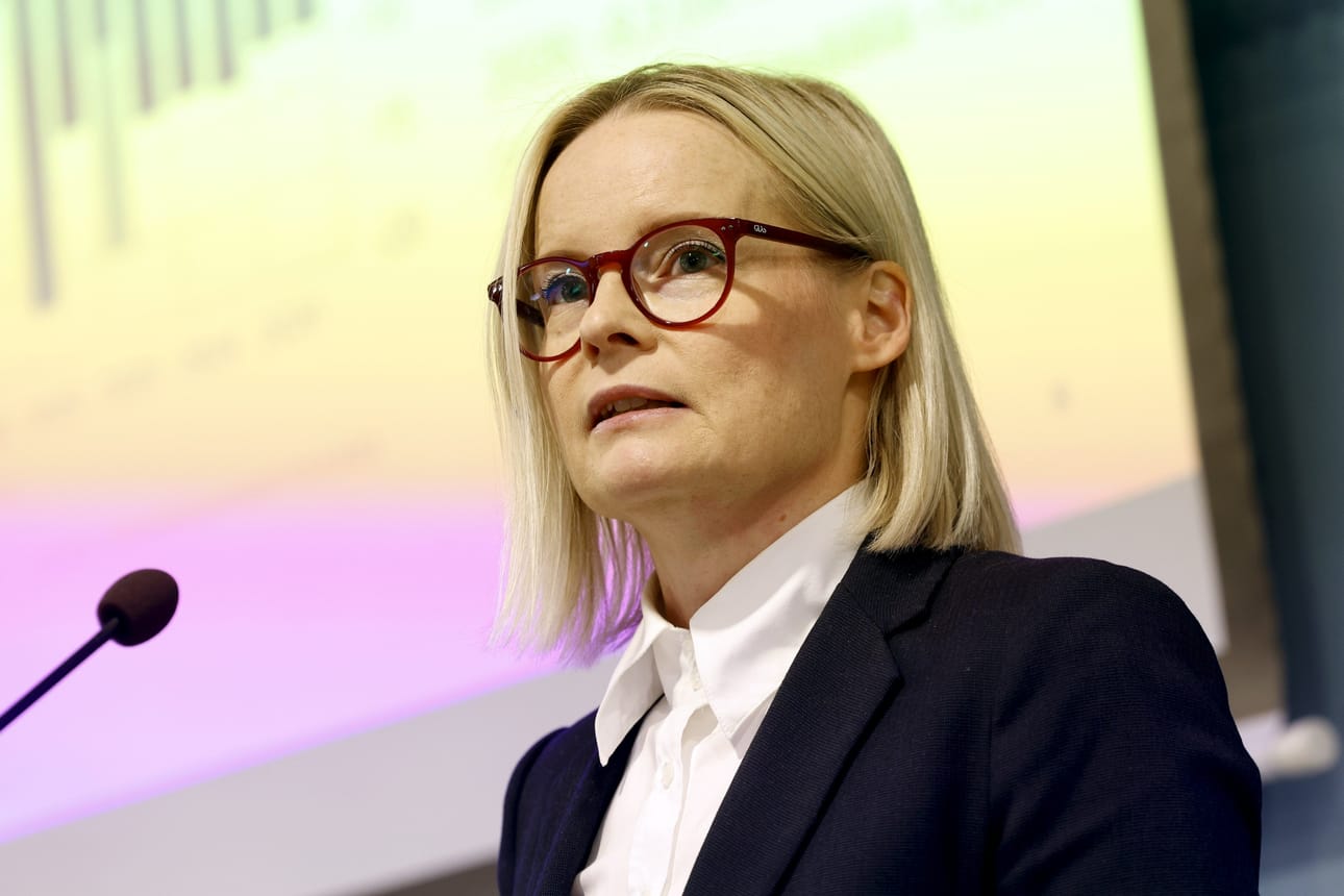 Valtiovarainministeri Riikka Purran mediasuhteista vastaavan erityisavustajan nimitys kaatui supon turvallisuusselvitykseen. LEHTIKUVA / Roni Rekomaa