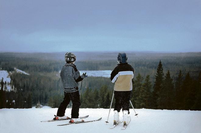 Lapuan Simpsiöllä avataan ykkösrinne laskettelijoita varten torstaina. Arkistokuva.