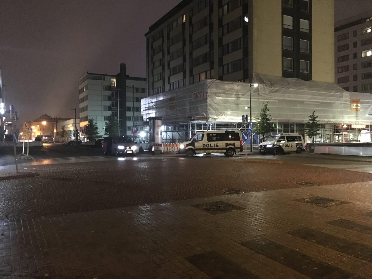 Poliisi sai epäillyt tekijät kiinni Hallituskadulla.