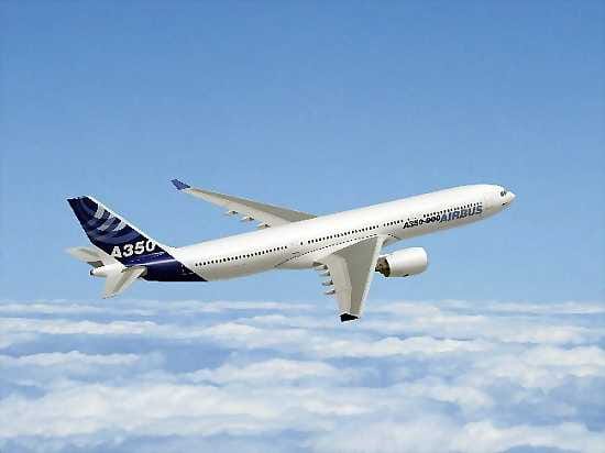 Kuvassa Airbus A350.