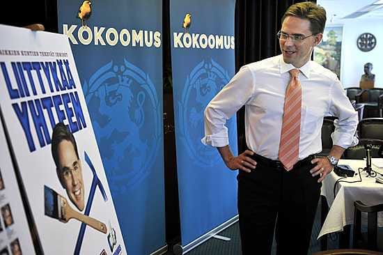 Pääministeri Jyrki Kataisen kokoomus saa suurimpana puolueena myös eniten puoluetukea.