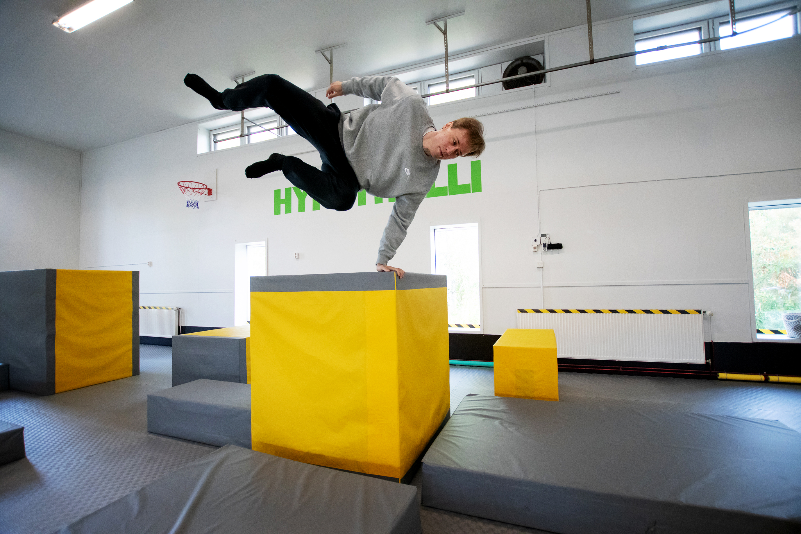 Anssi Rajaniemi got excited about parkour 20 years ago, and the passion has not waned.
