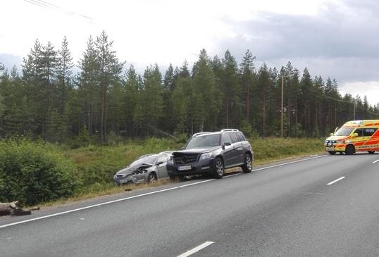 Onnettomuus sattui Ouluntiellä perjantaina.