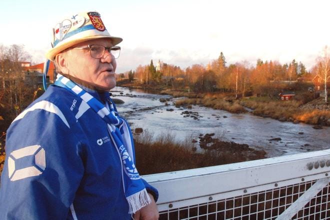 Jaakko Lepistö on käynyt ahkerasti kannustamassa Suomea.
