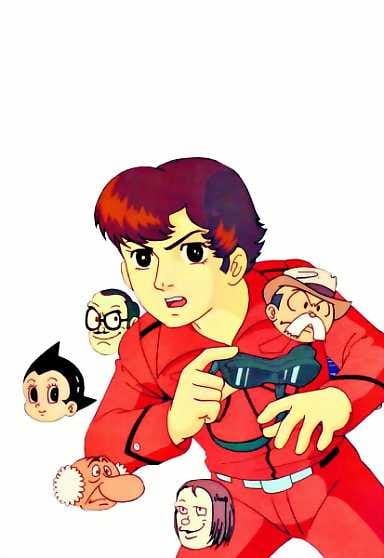 Hyviksiä ja pahiksia. Marine Express on Tezukan tekemä animaatio, jota julkaistaan myös mangana.