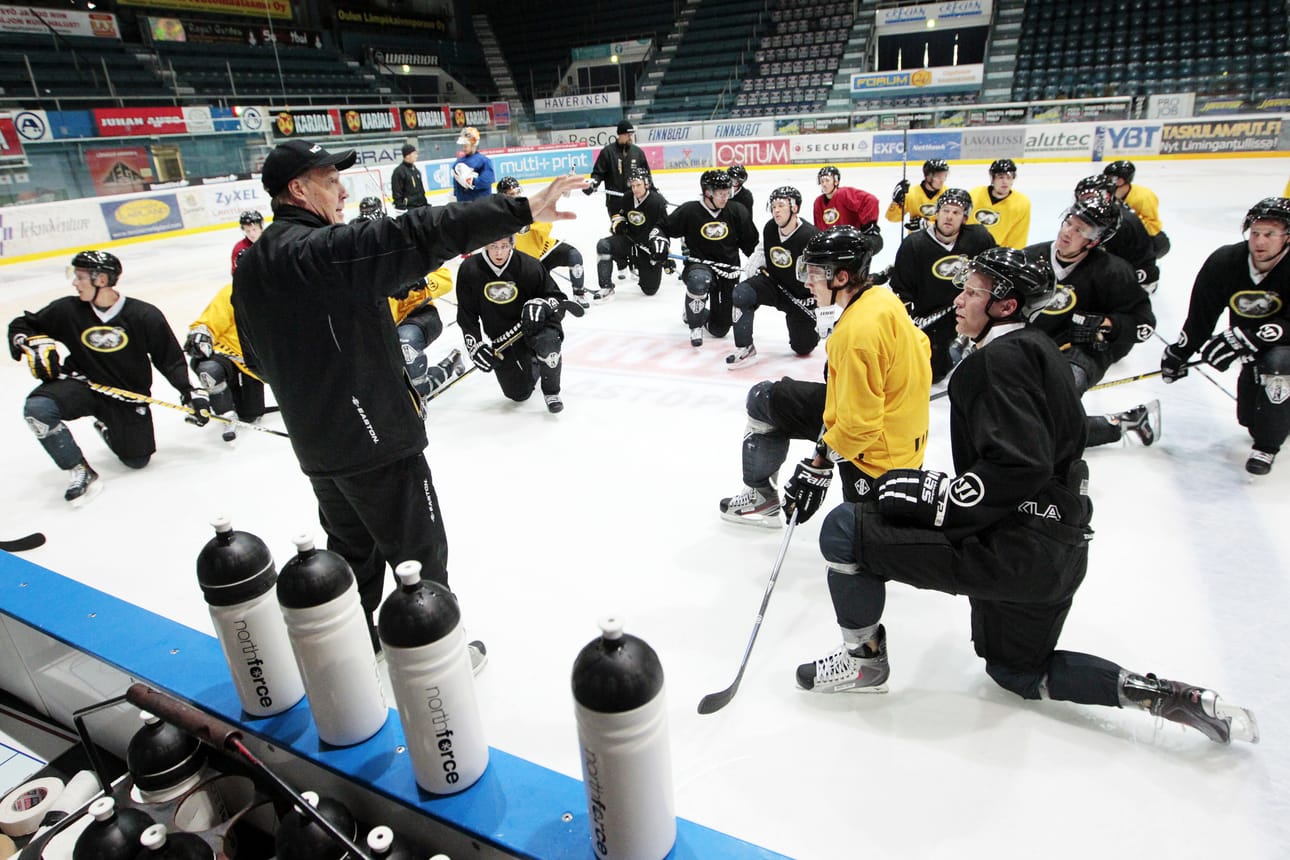 Kärpät harjoittelivat Raksilassa keskiviikkona.