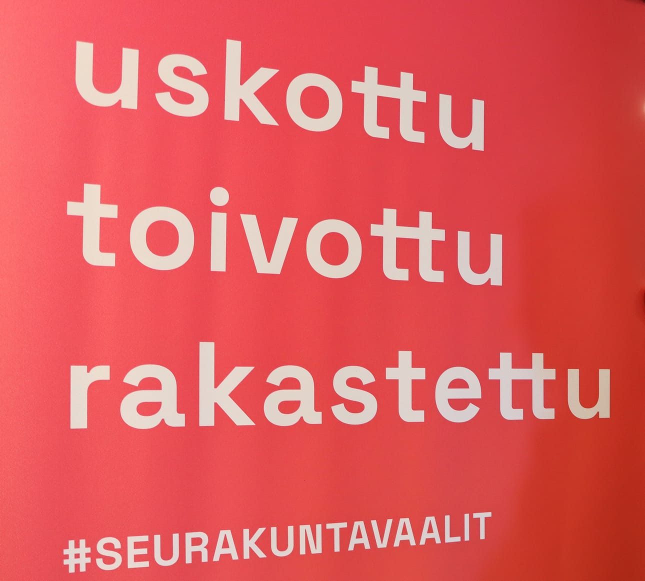 Seurakuntavaaleihin käydään tällä kertaa uskottu, toivottu, rakastettu -teemalla.