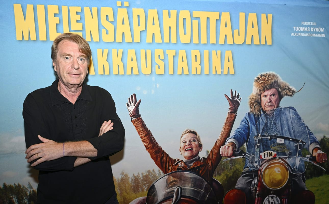 Mika Kaurismäen ohjaama Mielensäpahoittajan rakkaustarina on voittanut Chicagon elokuvafestivaalilla yleisöpalkinnon kansainvälisten elokuvien sarjassa. Kuva on elokuvan lehdistötilaisuudesta elokuulta. LEHTIKUVA / Heikki Saukkomaa