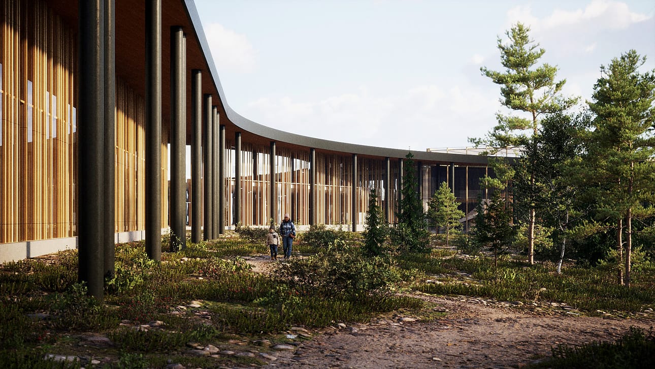 Sisäpiha on tarkoitus maisemoida kansallispuistomaiseksi. Pallaksen hotelli on yksi Lapland Hotels -ketjun 14 hotellista Lapissa. Ketjulla on hotelleja myös muualla Suomessa. Yritys omistaa myös Pallastunturin laskettelukeskuksen.