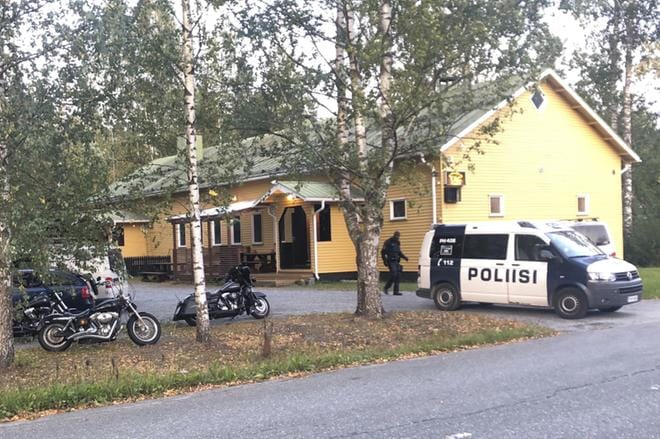 Kuvassa rikollisjärjestö Cannonballin Hämeenlinnan Käikälässä sijaitseva kerhotila. KUVA: Hämeen Sanomat