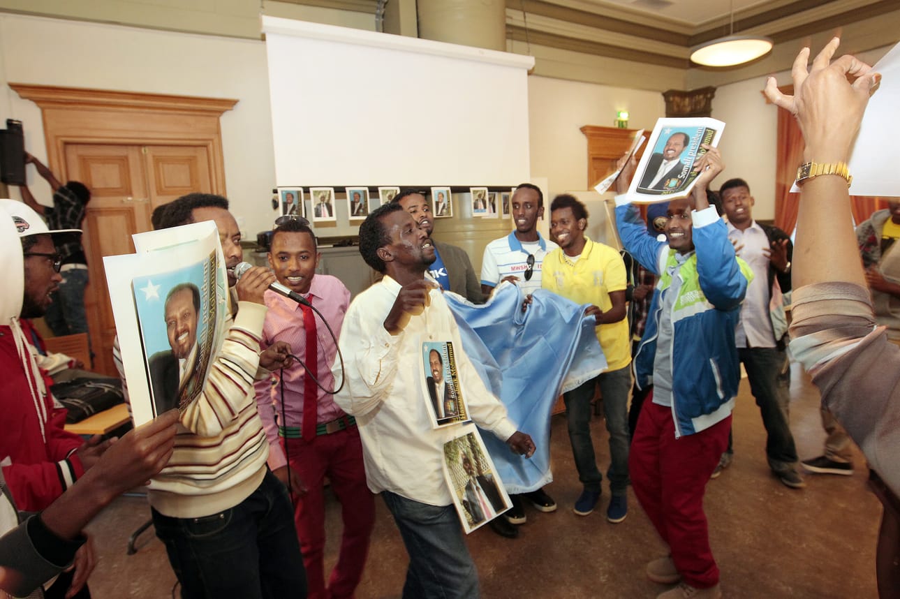 Pohjois-Suomen somaliyhdistyksessä juhlittiin sitä, että kotimaahan on saatu vihdoin presidentti.