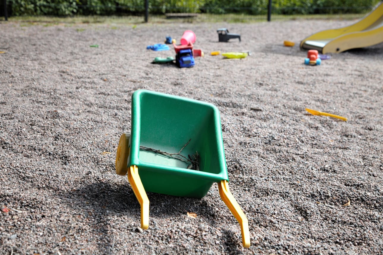 Viidakon Ykän leikkipuistoa kunnostettiin kesällä 2021. Kuvituskuva.
