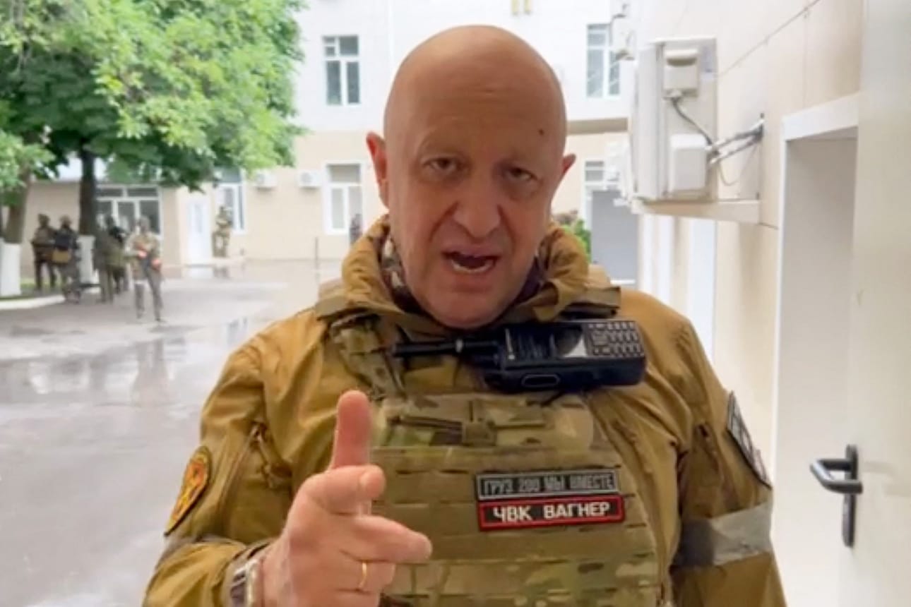 Wagnerin johtaja Jevgeni Prigozhin kommentoi asiaa ensimmäistä kertaa viikonlopun tapahtumien jälkeen. Kuva on videokaappaus, joka on otettu 24. kesäkuuta. LEHTIKUVA/AFP/Concord-yhtymän Telegram-kanava