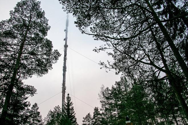 Suupohjassa katsotaan television antennilähetyksiä Pyhävuoren lähettimen kautta. Kuva: Jorma Havula