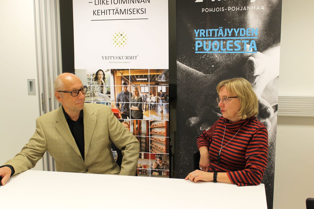 Risto Luttinen ja Kirsi Anttila ovat vahvasti mukana alueellisessa yrittäjän tukiverkko -palvelussa, jonka alkusysäys on EU:n tasolla. Yrittäjille on tarjolla neuvontaa ennen maksuvaikeuksiin ajautumista.